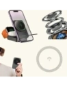 Stacja ładująca 3 w 1 iPhone Apple Watch AirPods Dudao A11 Max indukcyjna kompatybilna z MagSafe Grey