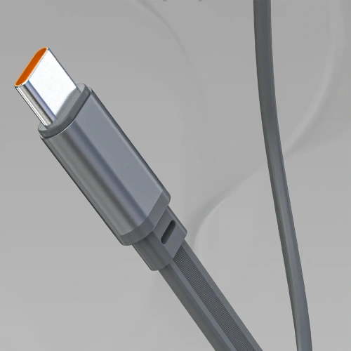 Powerbank Dudao K31 Pro 45W 20000mAh z wbudowanym zwijanym kablem USB-C - szary