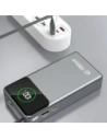 Powerbank Dudao K31 Pro 45W 20000mAh z wbudowanym zwijanym kablem USB-C - szary