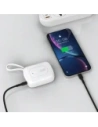 Powerbank Dudao K32 10000 mAh z wbudowanym kablem USB-C / Lightning - biały