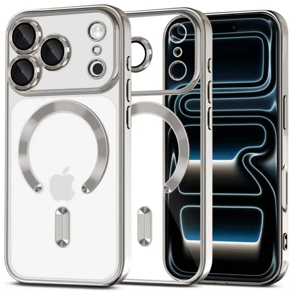 Etui Tech-Protect Flexair Magflex Magsafe iPhone 17 Pro Shiny Silver