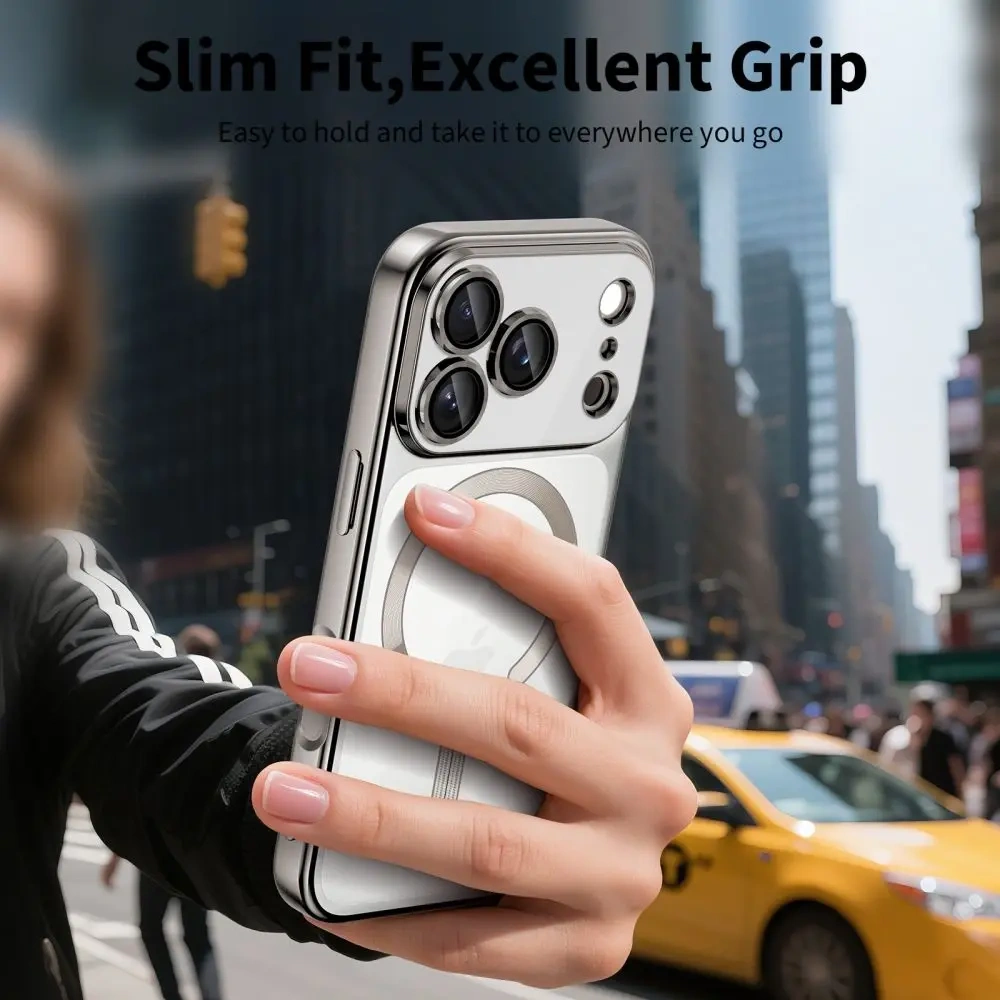 Etui Tech-Protect Flexair Magflex Magsafe iPhone 17 Pro Shiny Silver