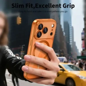 Etui Tech-Protect Flexair Magflex Magsafe iPhone 17 Pro Shiny Cosmic Orange