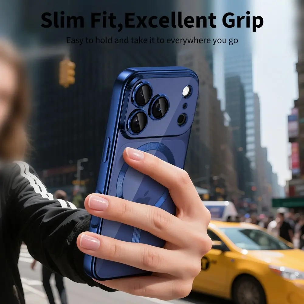 Etui Tech-Protect Flexair Magflex Magsafe iPhone 17 Pro Shiny Deep Blue