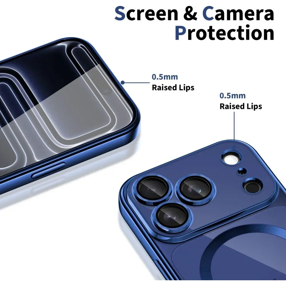 Etui Tech-Protect Flexair Magflex Magsafe iPhone 17 Pro Max Shiny Deep Blue