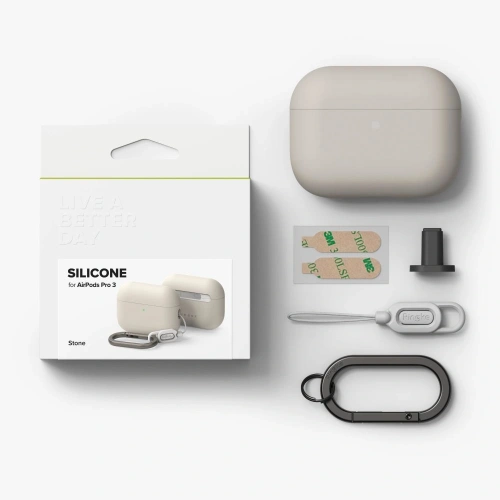 Etui Ringke Silicone Apple AirPods Pro 3 Stone