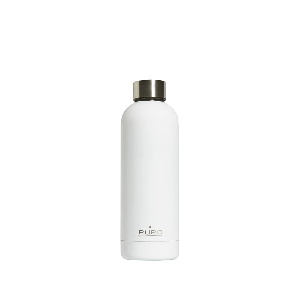 Wholesale Puro Hot&Cold Thermal Stainless Steel Water Bottle 500ml (White) - PUR183WHT - {ean13} - Hurt