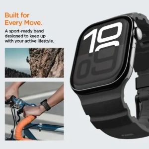 Pasek Spigen WBS2 Band Apple Watch 8 / 9 / 10 / 11 / Se / Ultra (44 / 45 / 46 / 49 Mm) Black