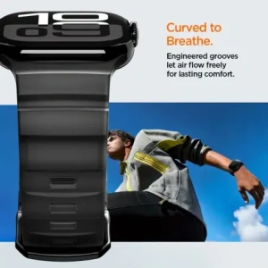Pasek Spigen WBS2 Band Apple Watch 8 / 9 / 10 / 11 / Se / Ultra (44 / 45 / 46 / 49 Mm) Black
