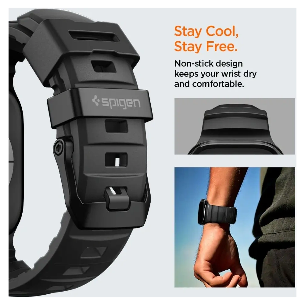 Pasek Spigen WBS2 Band Apple Watch 8 / 9 / 10 / 11 / Se / Ultra (44 / 45 / 46 / 49 Mm) Black Pasek Spigen WBS2 Band Apple Watch 8 / 9 / 10 / 11 / Se / Ultra (44 / 45 / 46 / 49 Mm) Black