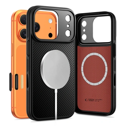 Etui Tech-Protect Flexair Kevlar Aramid Magsafe iPhone 17 Pro Black