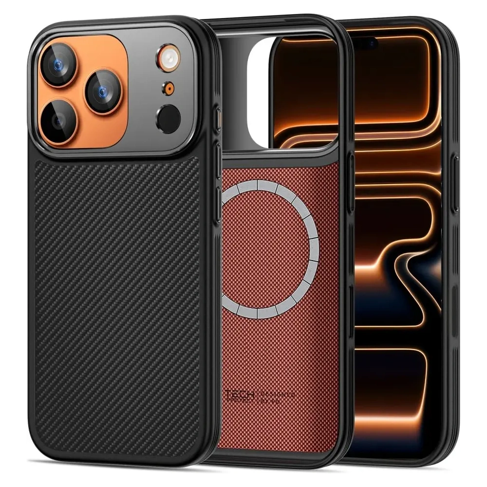 Etui Tech-Protect Flexair Kevlar Aramid Magsafe iPhone 17 Pro Black