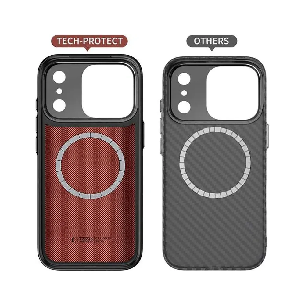 Etui Tech-Protect Flexair Kevlar Aramid Magsafe iPhone 17 Pro Black