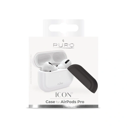 Etui PURO ICON Case Apple AirPods Pro z dodatkową osłonką (White + White Cap + Dark Grey Cap)