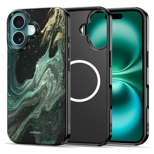 Etui Tech-Protect Flexair Lamano Magsafe iPhone 16 Verde Aura
