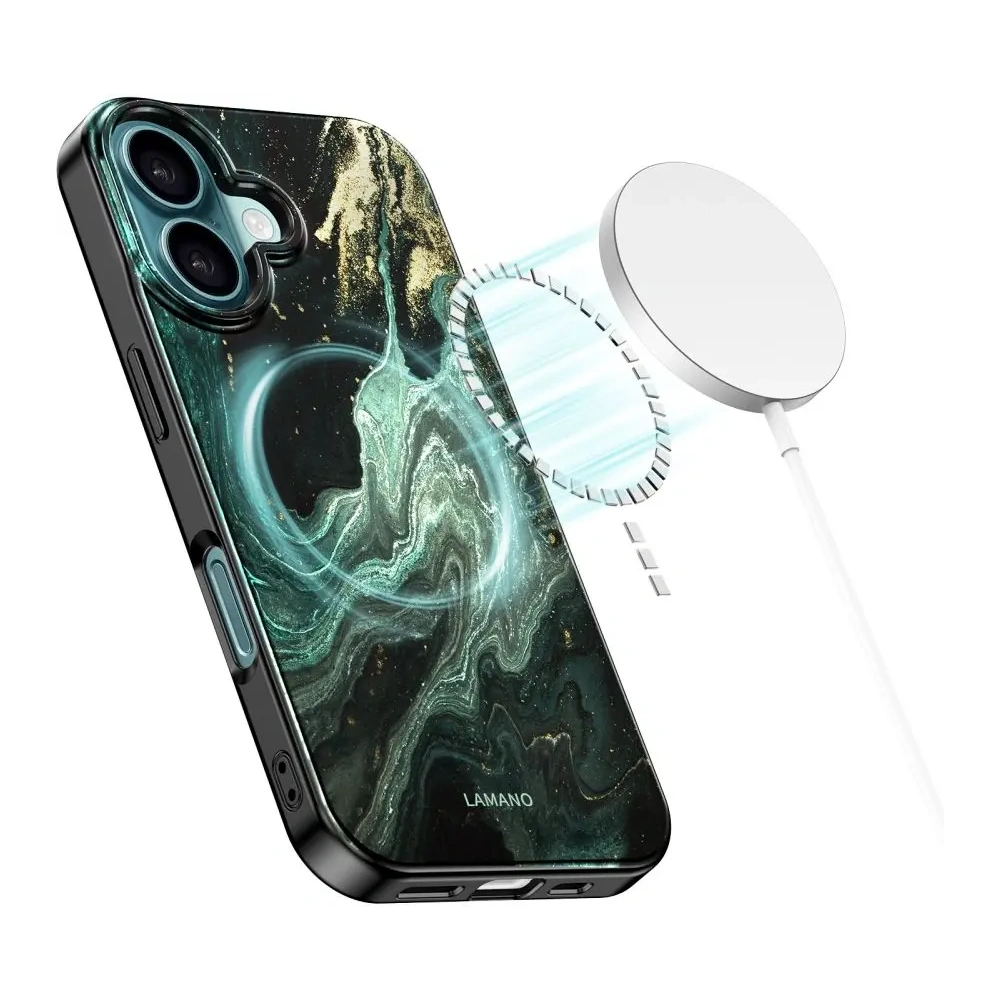 Etui Tech-Protect Flexair Lamano Magsafe iPhone 16 Verde Aura