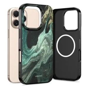 Etui Tech-Protect Flexair Lamano Magsafe iPhone 16 Pro Max Verde Aura