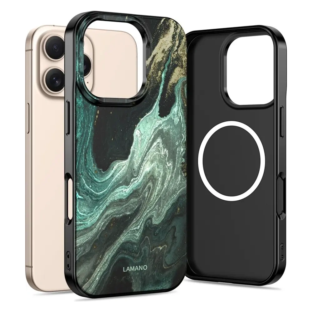 Etui Tech-Protect Flexair Lamano Magsafe iPhone 16 Pro Max Verde Aura