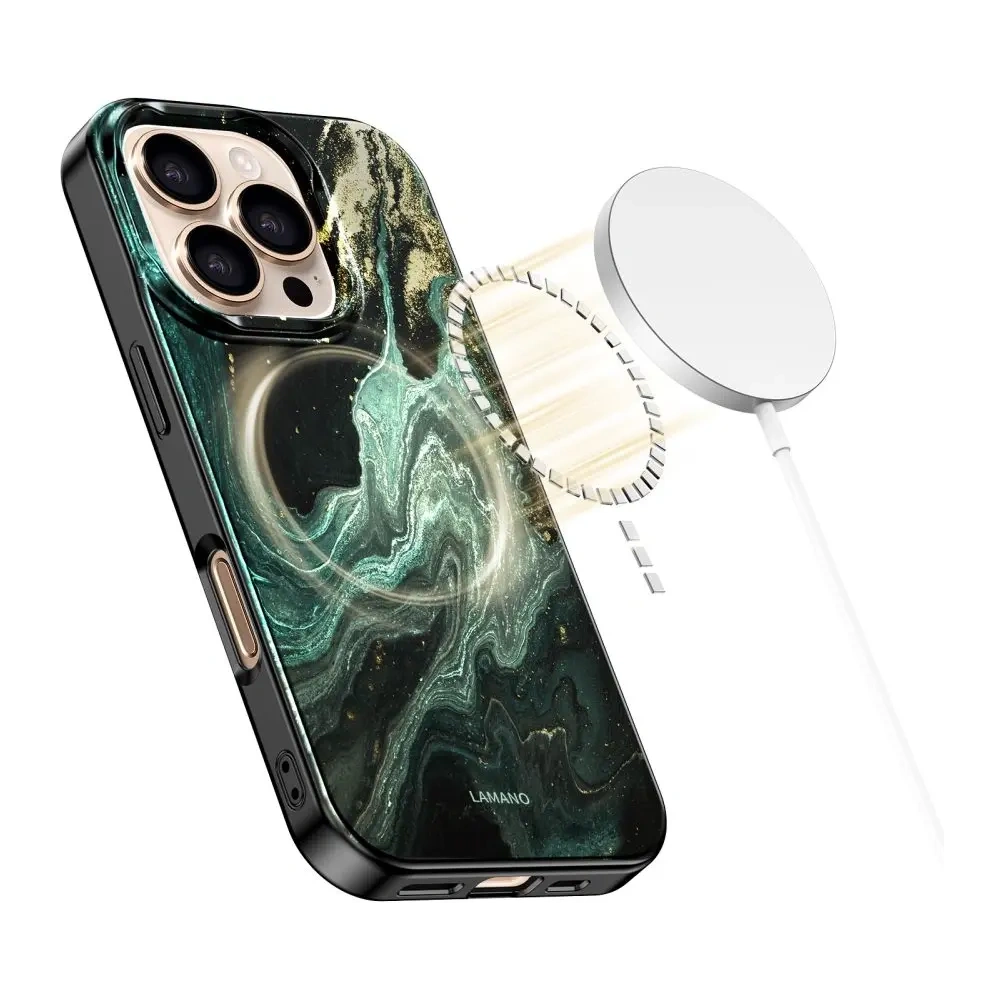 Etui Tech-Protect Flexair Lamano Magsafe iPhone 16 Pro Max Verde Aura