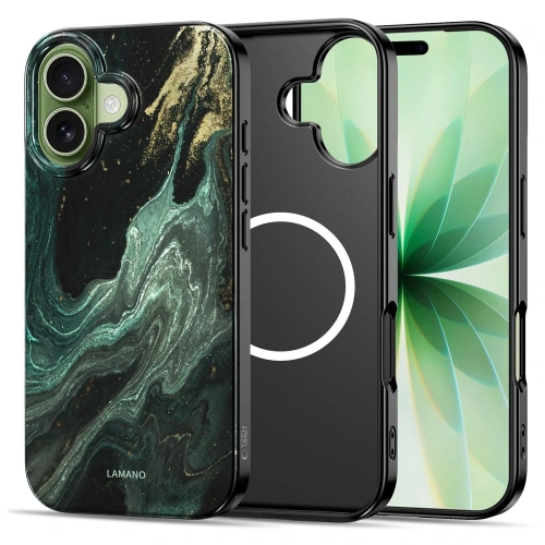 Etui Tech-Protect Flexair Lamano Magsafe iPhone 17 Verde Aura