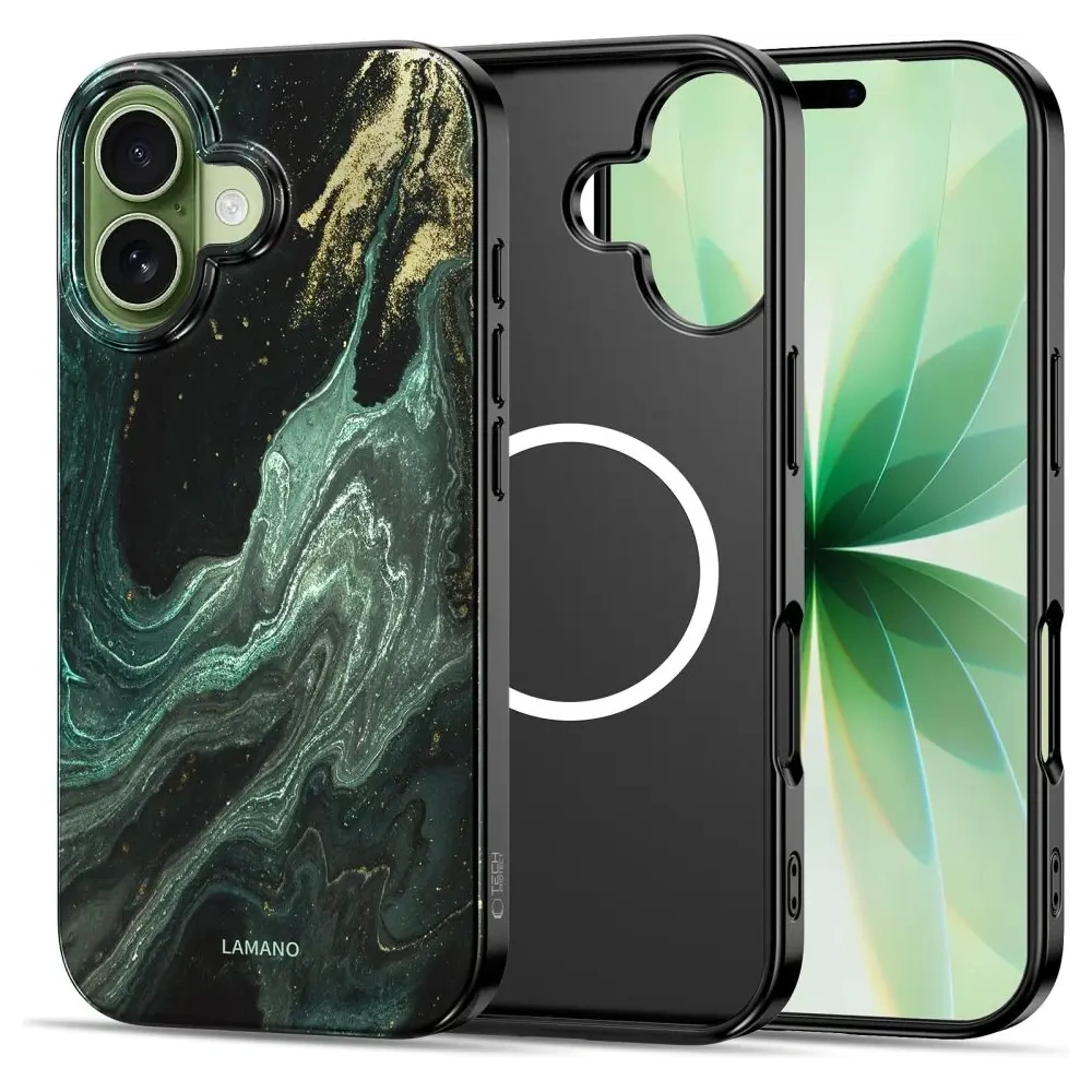 Etui Tech-Protect Flexair Lamano Magsafe iPhone 17 Verde Aura