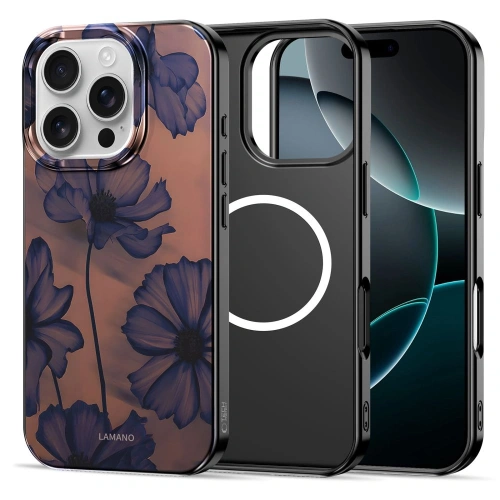 Etui Tech-Protect Flexair Lamano Magsafe iPhone 16 Pro Velvet Night