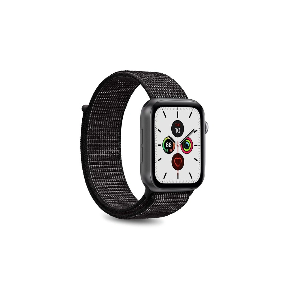 Wholesale Nylon strap PURO Band Apple Watch 4/5/6/7/SE/8/9/10 40/41/42mm (Black) - PUR191BLK - {ean13} - Hurt