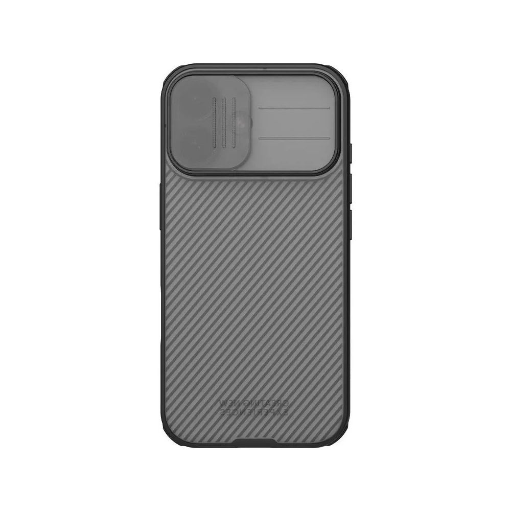 Etui Nillkin Camshield Pro z osłoną aparatu iPhone 17 Transparent Black / Przezroczysty Czarny