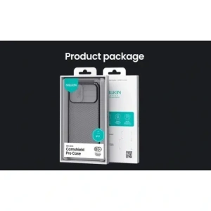 Etui Nillkin Camshield Pro z osłoną aparatu iPhone 17 Transparent Black / Przezroczysty Czarny