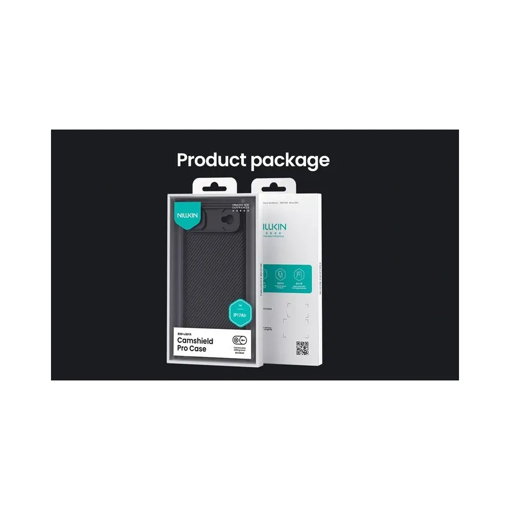 Etui Nillkin Camshield Pro z osłoną aparatu iPhone 17 Air Black / Czarny