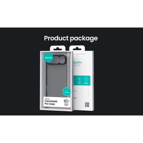 Etui Nillkin Camshield Pro z osłoną aparatu iPhone 17 Air Transparent Black / Przezroczysty Czarny
