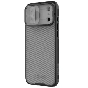 Etui Nillkin Camshield Pro z osłoną aparatu iPhone 17 Pro Max Transparent Black / Przezroczysty Czarny