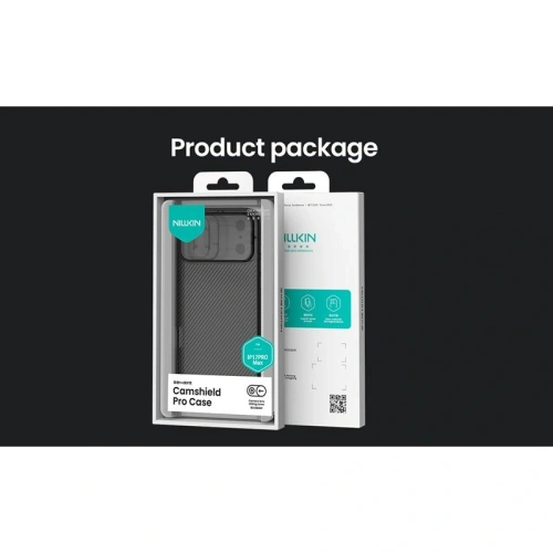 Etui Nillkin Camshield Pro z osłoną aparatu iPhone 17 Pro Max Transparent Black / Przezroczysty Czarny