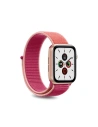 Nylon strap PURO Band Apple Watch 4/5/6/7/SE/8/9/10 40/41/42mm (Coral/Pink)