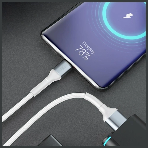 Kabel 3MK Hyper Cable N-SERIES USB-A / Lightning 2m 5V/2.4A 12W biały