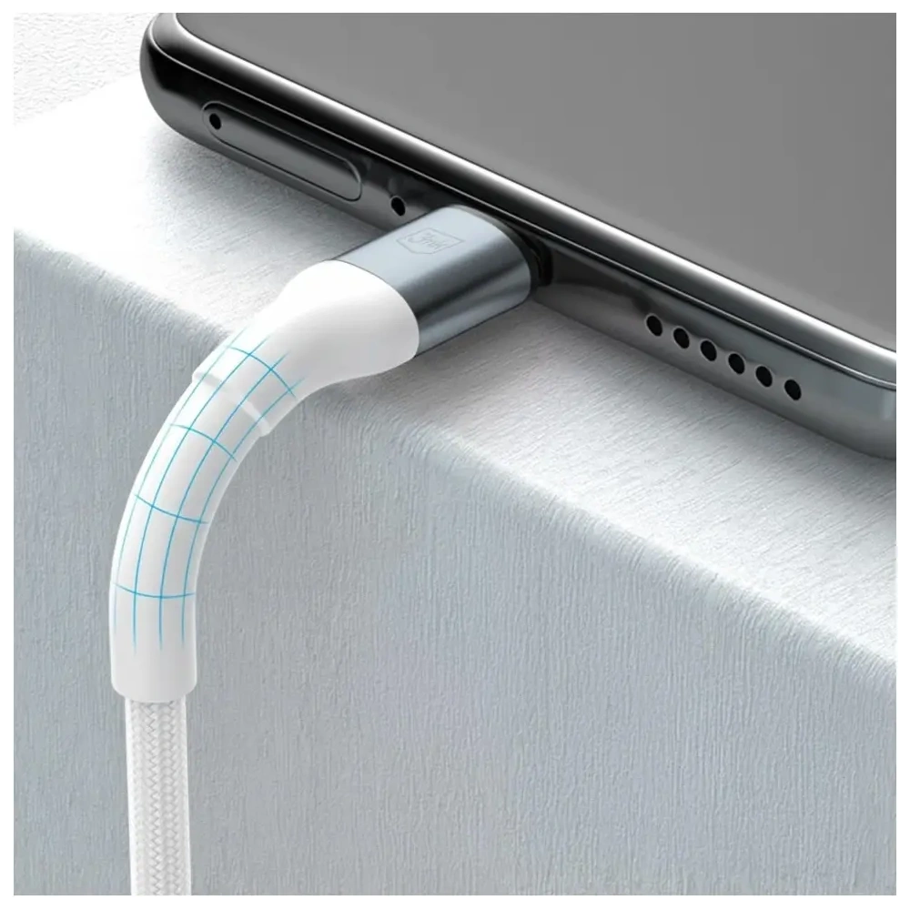 Kabel 3MK Hyper Cable N-SERIES USB-A / Lightning 2m 5V/2.4A 12W biały