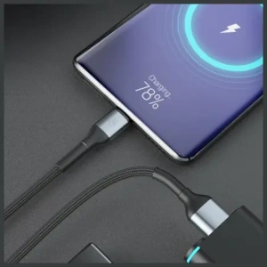 Kabel 3MK Hyper Cable N-SERIES USB-A / USB-C 1m 9V/2A 18W czarny