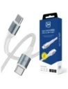 Kabel 3MK Hyper Cable N-SERIES USB-C / USB-C 1m 20V/3A 60W biały