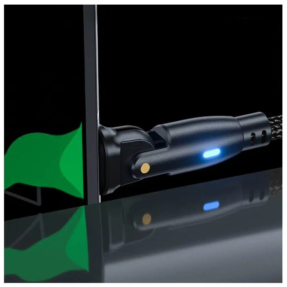 Kabel 3MK Hyper Cable N-SERIES USB-C / USB-C 2m 20V/3A 60W obrotowy czarny