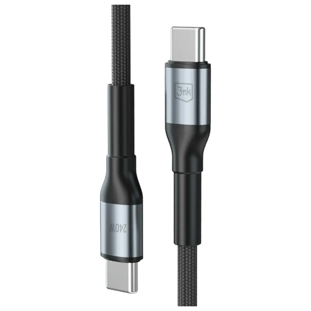 Kabel 3MK Hyper Cable N-SERIES USB-C / USB-C 2m 48V/5A 240W czarny