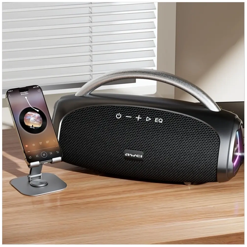 Głośnik bezprzewodowy AWEI KA39 100W Bluetooth 5.3 przenośny zewnętrzny czarny