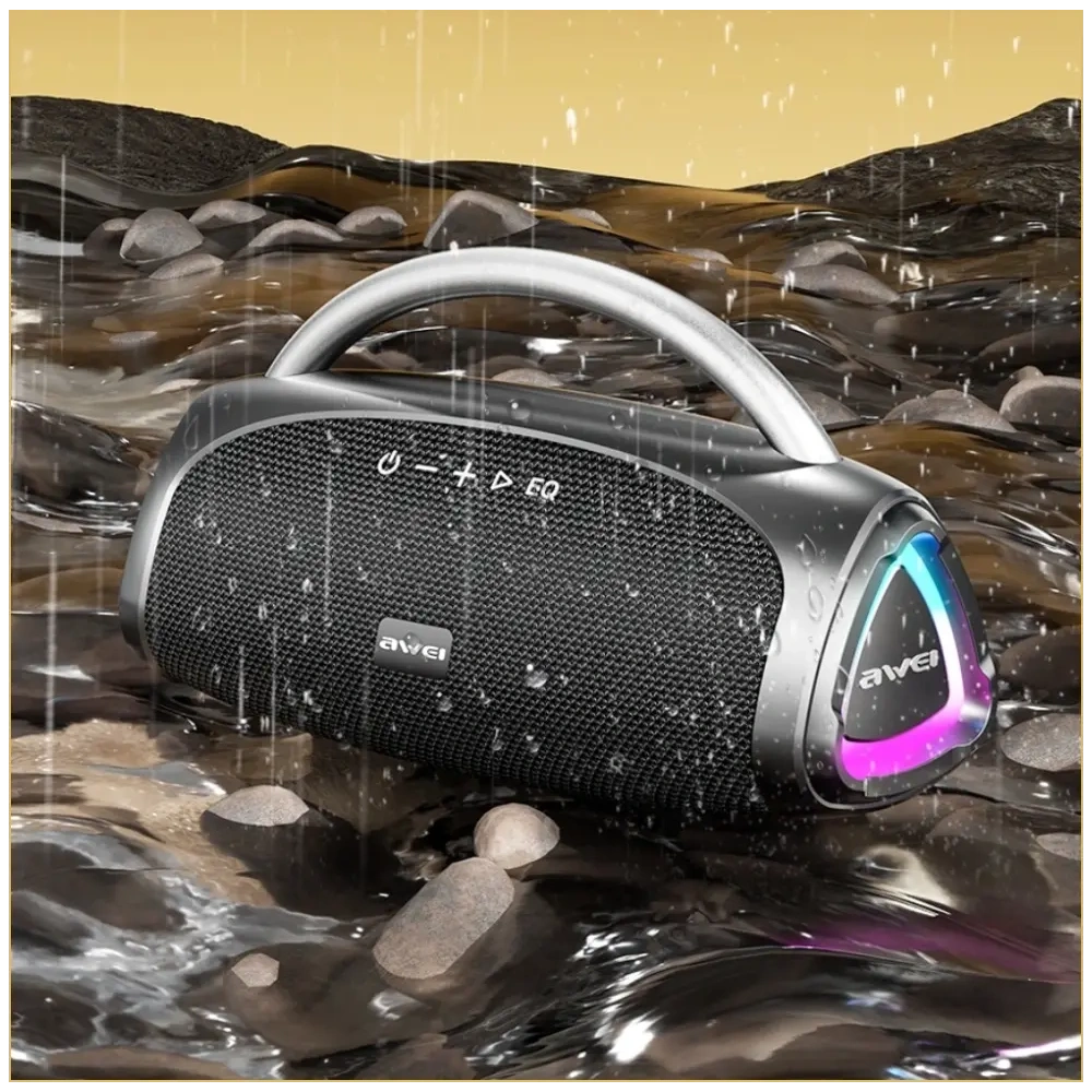 Głośnik bezprzewodowy AWEI KA39 100W Bluetooth 5.3 przenośny zewnętrzny czarny