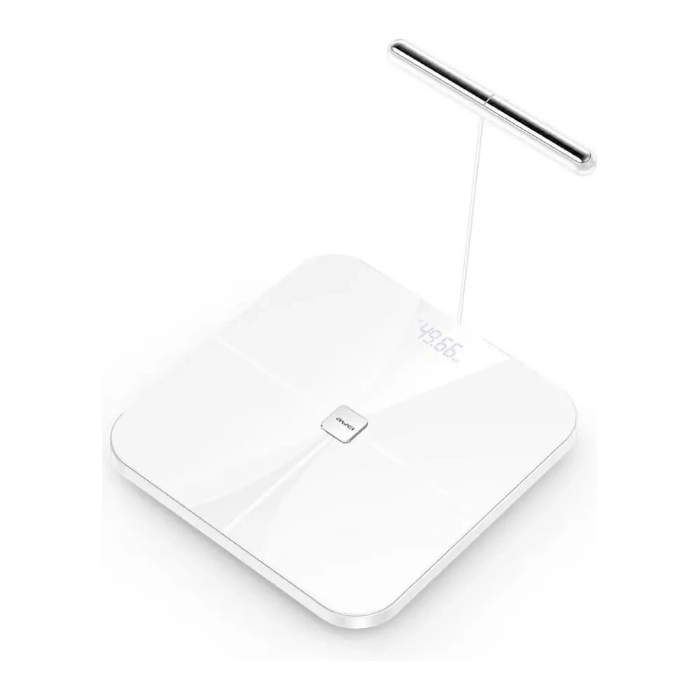 Waga do ciała AWEI SS1 wielofunkcyjna Bluetooth 5.0 500mAh biały
