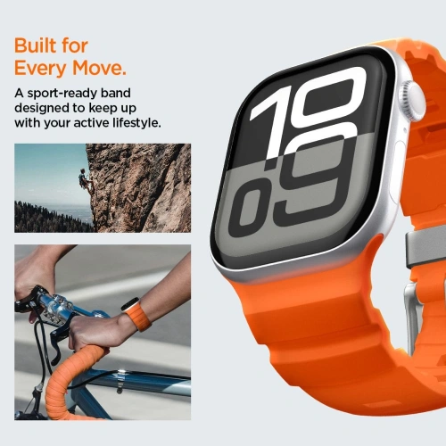 Pasek Spigen WBS2 Band Apple Watch 8 / 9 / 10 / 11 / Se / Ultra (44 / 45 / 46 / 49 Mm) Orange