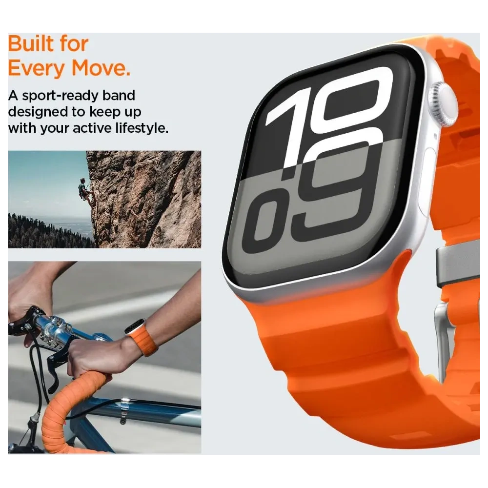 Pasek Spigen WBS2 Band Apple Watch 8 / 9 / 10 / 11 / Se / Ultra (44 / 45 / 46 / 49 Mm) Orange Pasek Spigen WBS2 Band Apple Watch 8 / 9 / 10 / 11 / Se / Ultra (44 / 45 / 46 / 49 Mm) Orange