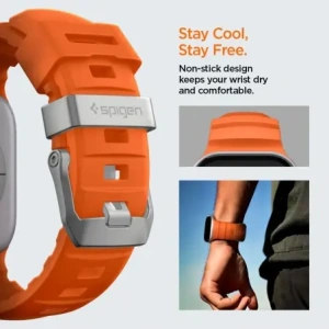 Pasek Spigen WBS2 Band Apple Watch 8 / 9 / 10 / 11 / Se / Ultra (44 / 45 / 46 / 49 Mm) Orange