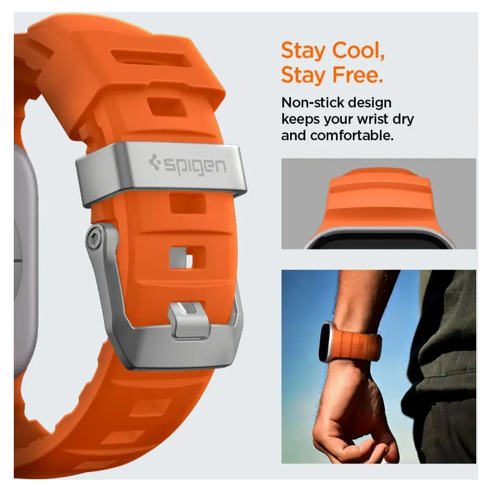 Pasek Spigen WBS2 Band Apple Watch 8 / 9 / 10 / 11 / Se / Ultra (44 / 45 / 46 / 49 Mm) Orange Pasek Spigen WBS2 Band Apple Watch 8 / 9 / 10 / 11 / Se / Ultra (44 / 45 / 46 / 49 Mm) Orange