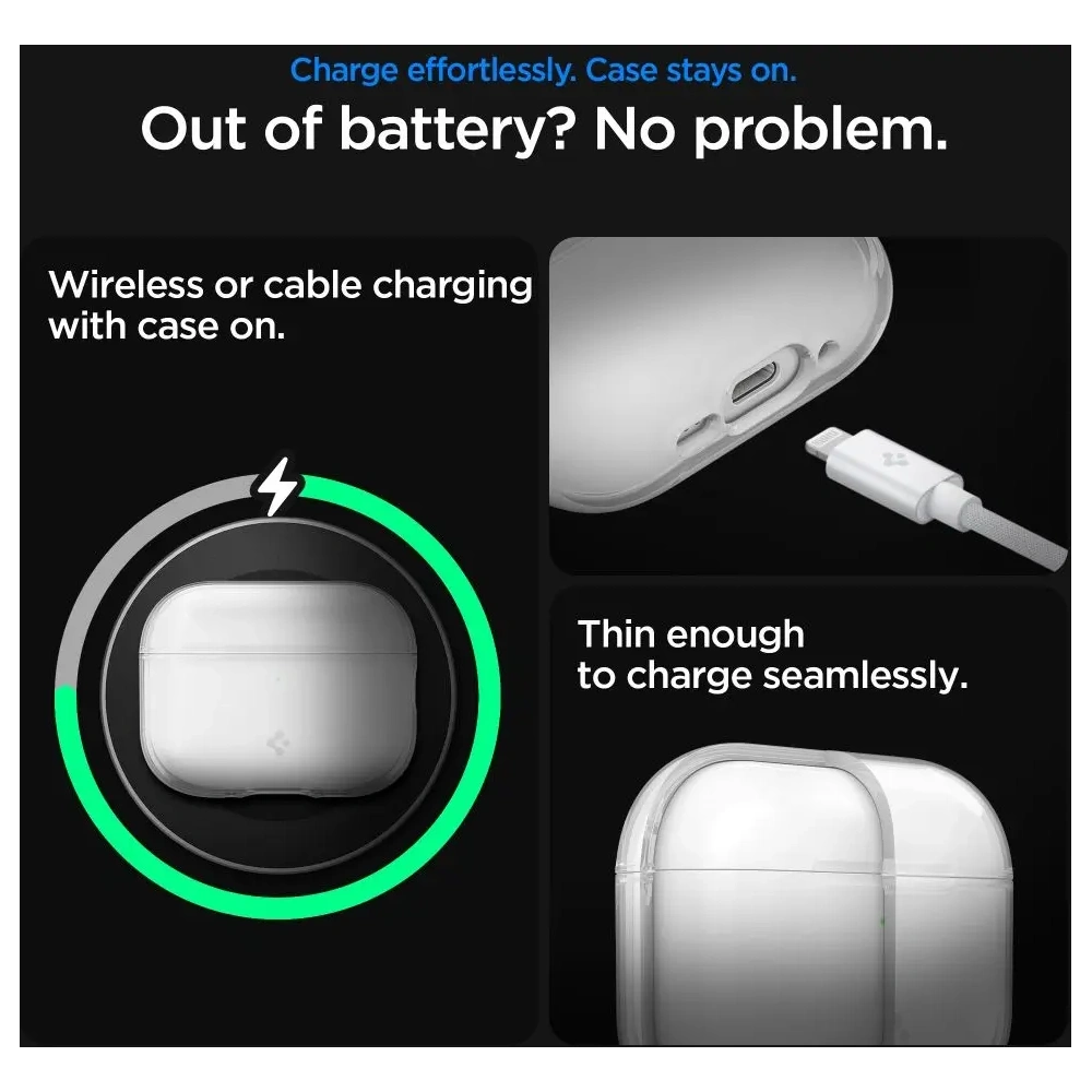 Etui Spigen Liquid Crystal Apple AirPods Pro 3 Crystal Clear Etui Spigen Liquid Crystal Apple AirPods Pro 3 Crystal Clear