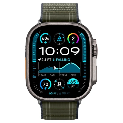 Pasek Spigen WBF0 Band Apple Watch 8 / 9 / 10 / 11 / Se / Ultra (44 / 45 / 46 / 49 Mm) Green