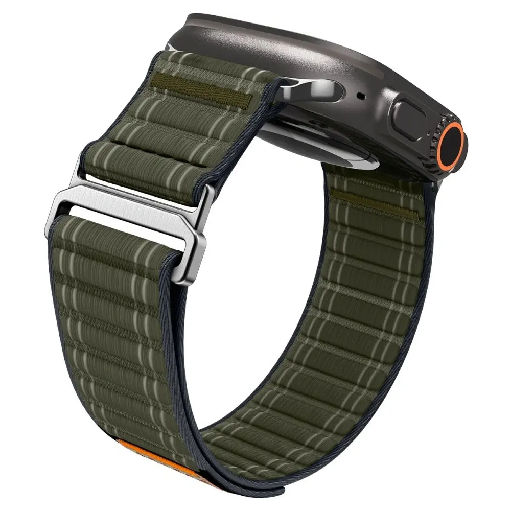 Pasek Spigen WBF0 Band Apple Watch 8 / 9 / 10 / 11 / Se / Ultra (44 / 45 / 46 / 49 Mm) Green Pasek Spigen WBF0 Band Apple Watch 8 / 9 / 10 / 11 / Se / Ultra (44 / 45 / 46 / 49 Mm) Green
